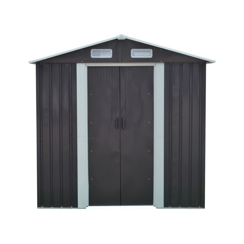 Bodega para jardin gris oscuro Terraza y Jardin