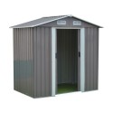 Bodega para jardin gris Terraza y Jardin