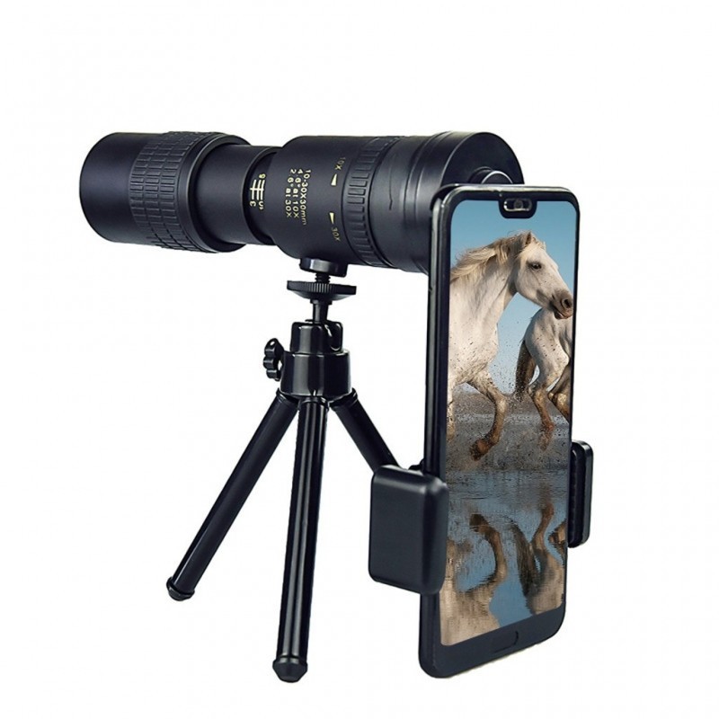 Telescopio Monocular Portatil con Zoom 4K10-300X40mm Tecnología