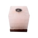 Lampara de sal aromaterapia cubo blanca Inicio