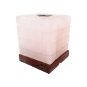 Lampara de sal aromaterapia cubo blanca Inicio