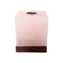 Lampara de sal aromaterapia cubo blanca Inicio