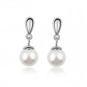 Aros de perla colgantes Belleza