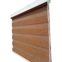 Cortina Roller Duo Madera Biancobelo Cortinas