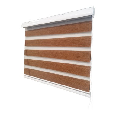 Cortina Roller Duo Madera Biancobelo Cortinas