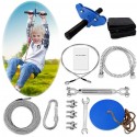 Kit de tirolesa de 29 metros para niños Niños