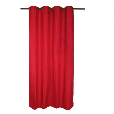 Cortina Argollas B.O.CITY 1.40 X 2.25 Rojo Cortinas