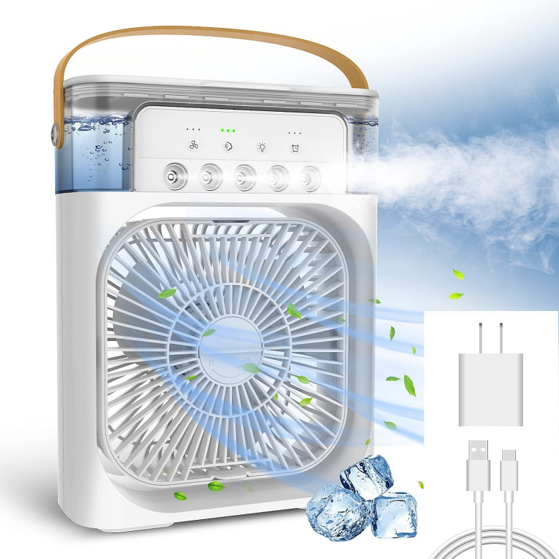 Aire acondicionado portatil con tanque enfriador 600ml Tecnología