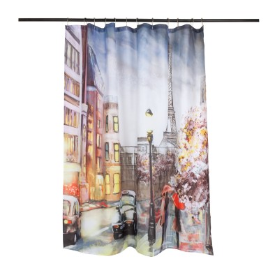 Set de cortina de baño Paris Taxi, Masel Cortinas