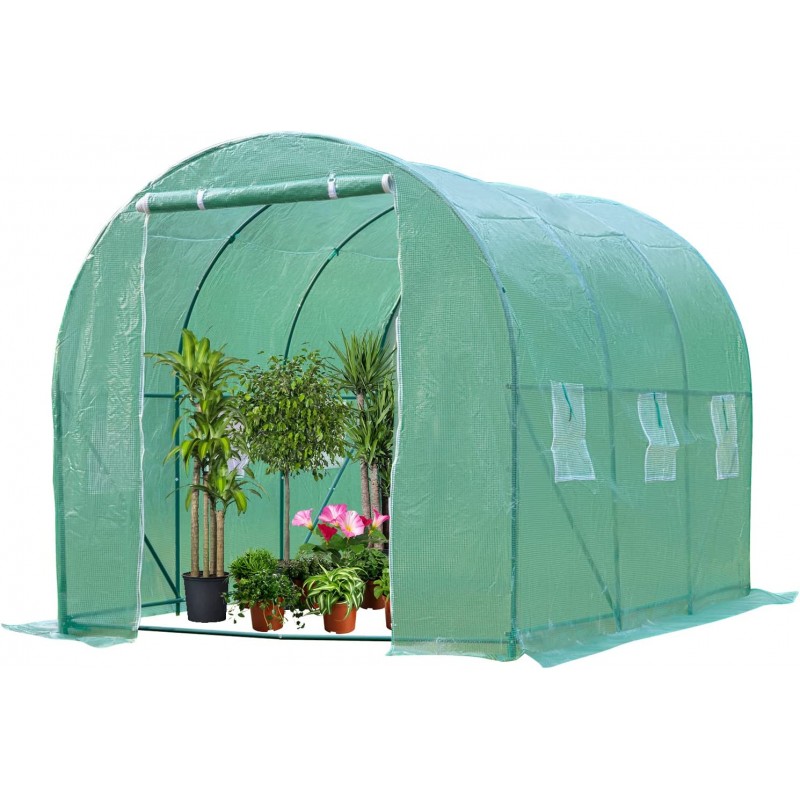 Invernadero de 6m2 con ventanas Terraza y Jardin