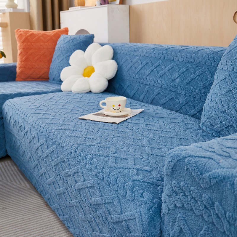 Funda para Sofa Nordica Azul 2 Cuerpos Inicio