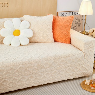 Funda para Sofa Nordica Blanco Crema 2 Cuerpos Inicio