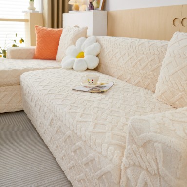 Funda para Sofa Nordica Blanco Crema 2 Cuerpos Inicio