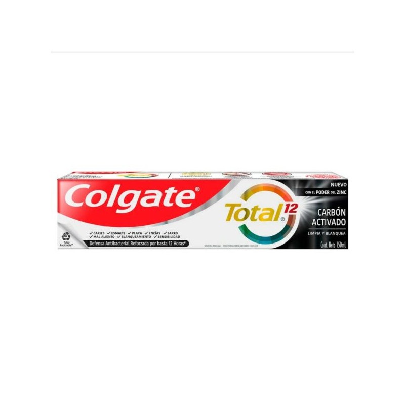 Pasta Dental Colgate Total 12 Carbón 150 ml Inicio