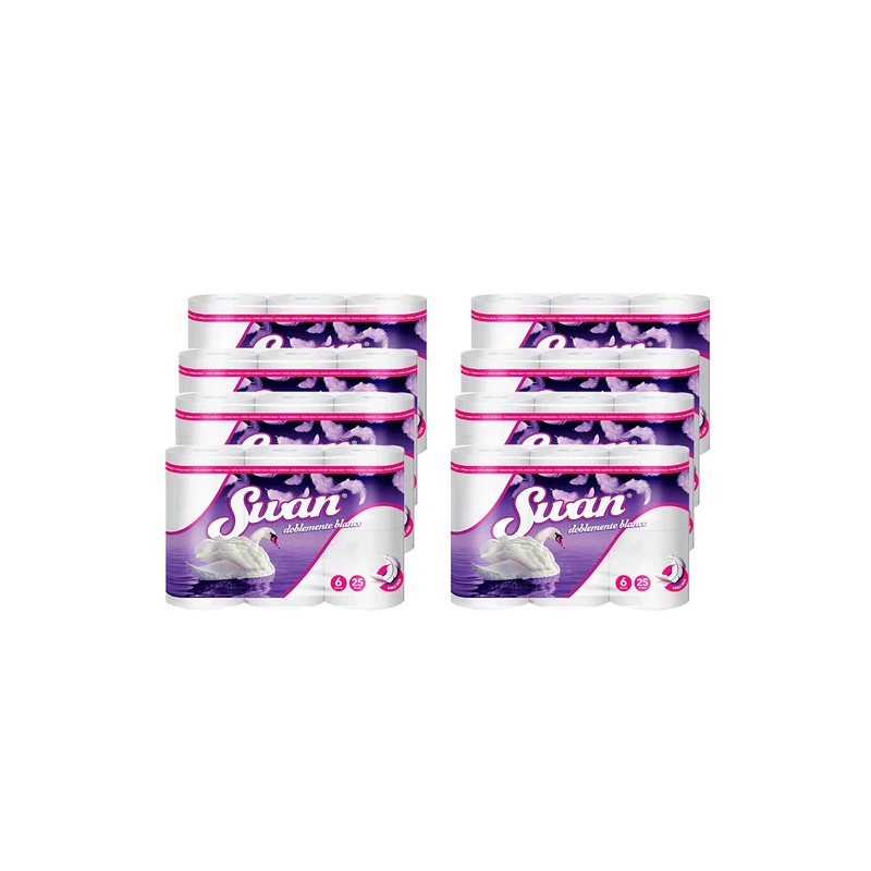 Papel Higiénico Swan Doble Hoja 22 Metros X 48 Rollos Inicio