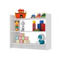 Repisa 3 niveles Montessori Blanca Niños