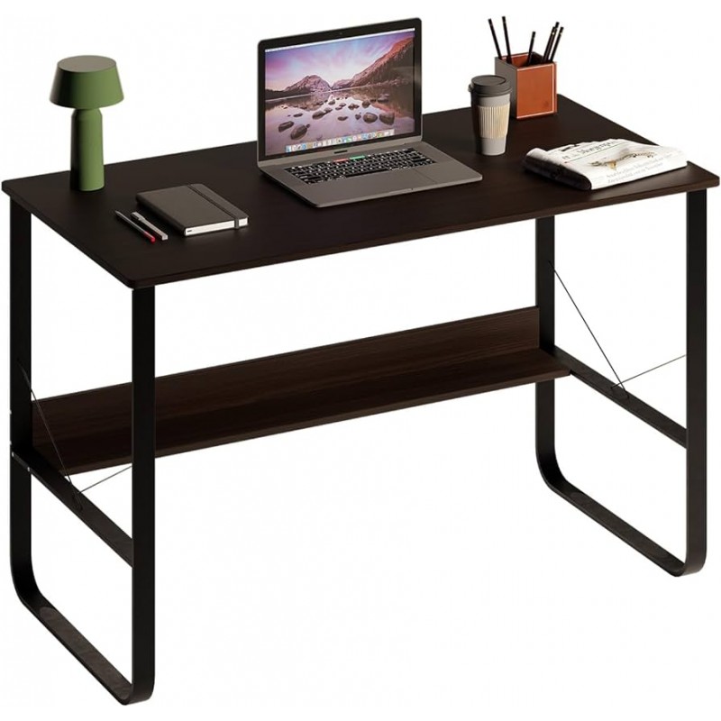 Escritorio industrial reforzado dark wood Home Office