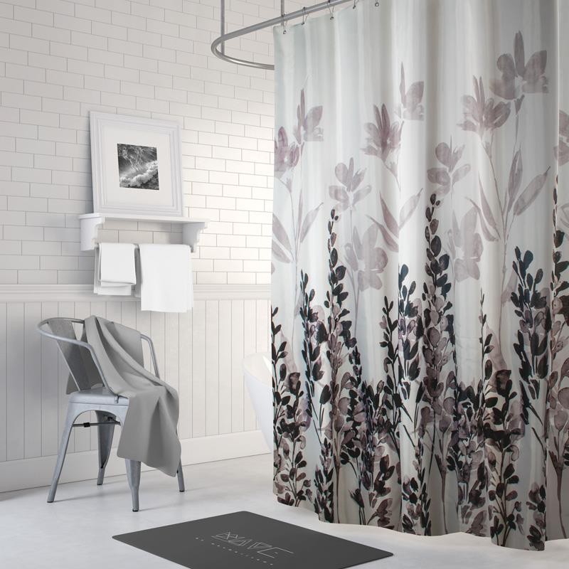 Cortina de baño acuarela Palermo Cortinas