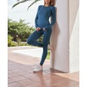 Conjunto primera capa: polera y calza de mujer, Baziani Vestuario