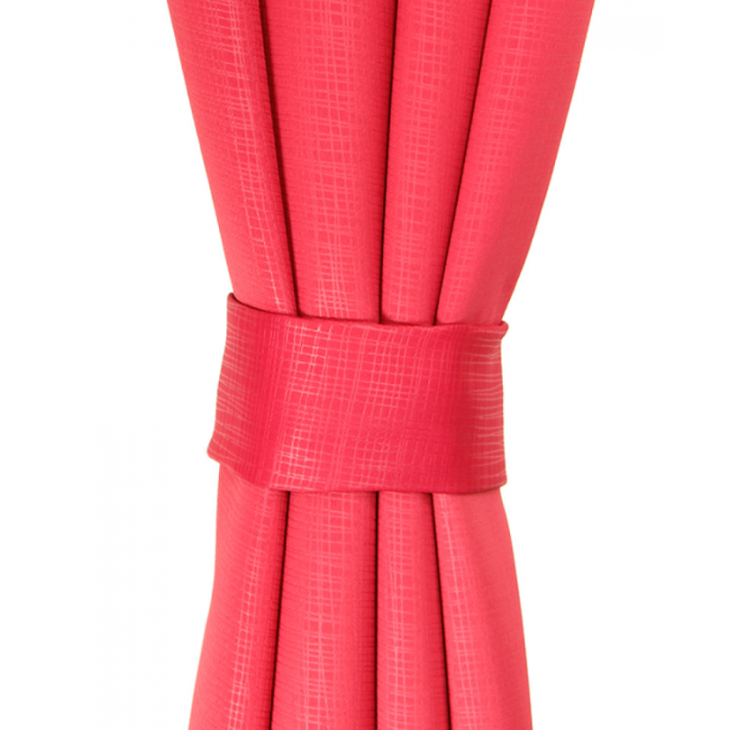 Set de cortinas Embossed rojo, Masel Cortinas