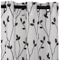 Set de Cortinas Argollas Teresita negro, Masel Inicio