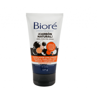 Exfoliante de carbón natural para granos y espinillas, Biore Belleza