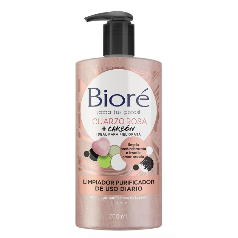 Limpiador facial uso diario quarzo rosa Biore Inicio