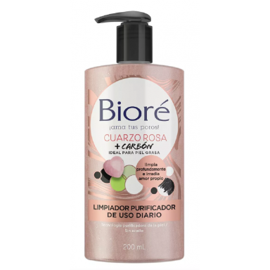 Limpiador facial uso diario quarzo rosa Biore Inicio