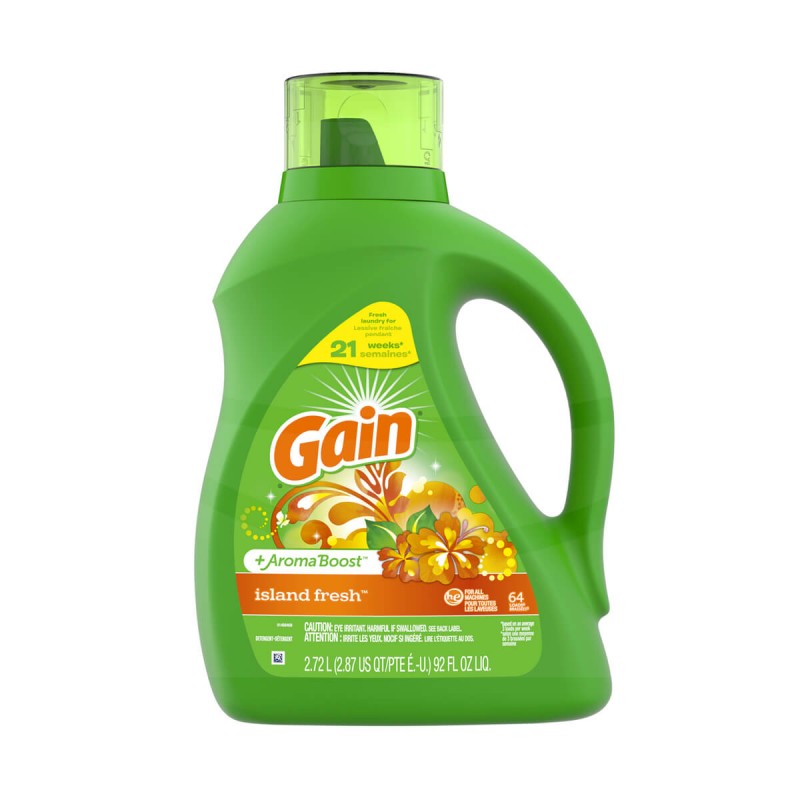 Detergente Liquido Gain Island 2,72 Litros Aseo y Limpieza