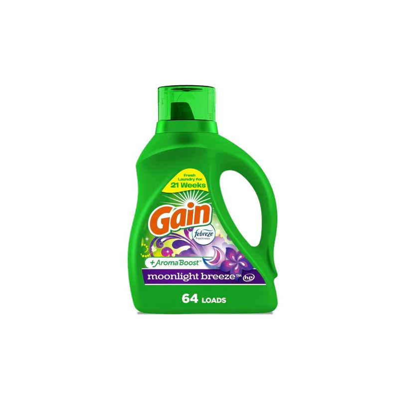 Detergente Liquido Gain Moonlight 2,72 Litros Aseo y Limpieza