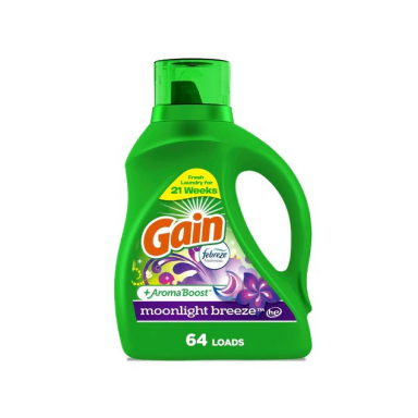 Detergente Liquido Gain Moonlight 2,72 Litros Aseo y Limpieza