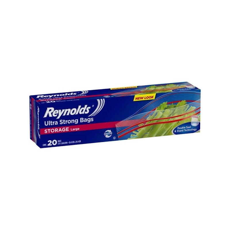 Bolsa Reynolds Zipper Large 20 Unidades Aseo y Limpieza
