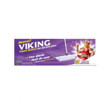 Trapero Humedo Limpiador Viking 12 Unidades Aseo y Limpieza