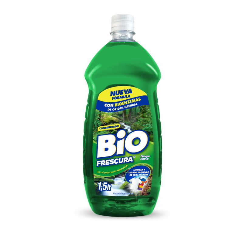 BioFrescura Detergente Líquido Matic Bosque Nativo 1.5 Litros Aseo y Limpieza