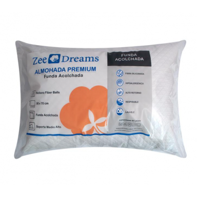 Almohada premium funda acolchada 50x70 cm Zee Dreams Almohadas