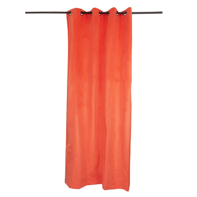 Cortina argollas Felpa New Velvet Naranja, Masel Cortinas