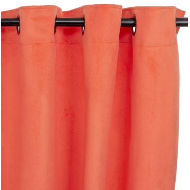 Cortina argollas Felpa New Velvet Naranja, Masel Cortinas
