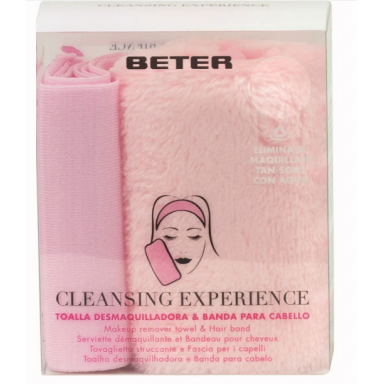 Kit toalla desmaquilladora y banda para el cabello Beter Inicio