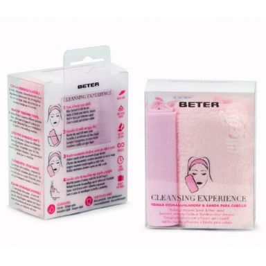 Kit toalla desmaquilladora y banda para el cabello Beter Inicio