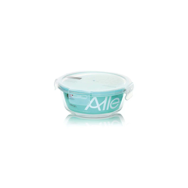 Contenedor Hermético de vidrio redondo 370Ml, Allegra Cocina