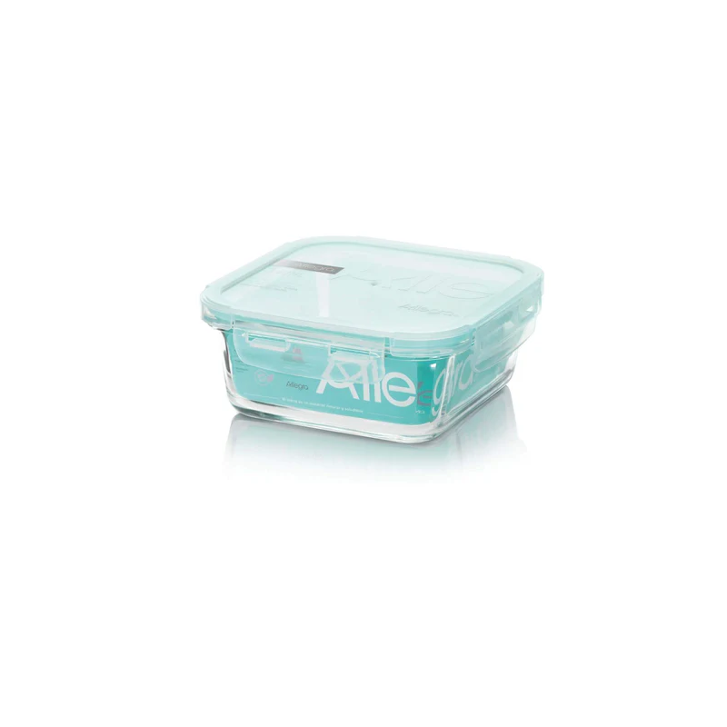 Contenedor Hermético De Vidrio Cuadrado 740 Ml, Allegra Cocina