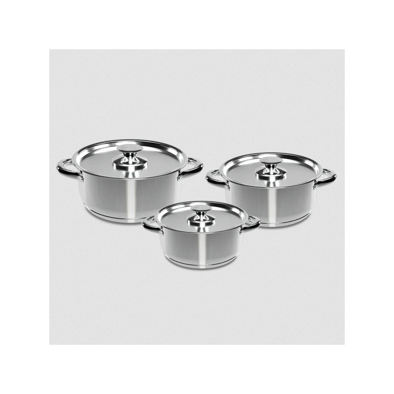 Batería De Cocina 6 Piezas Acero Inoxidable 420-6Ss Inicio