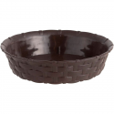 Plato Maceta Redonda Estilo Ratán 25cm Marrón Reyplast Maceteros