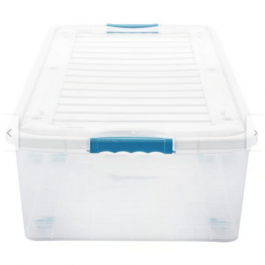 Caja bajo cama 48 L clarificado Reyplast Organización