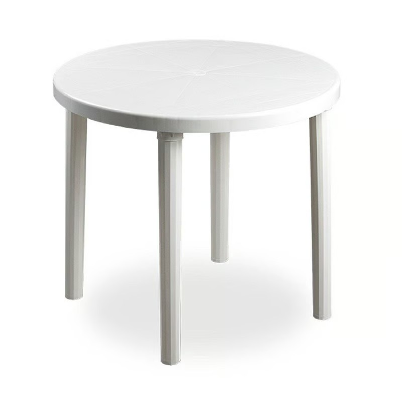 Mesa Redonda Caral Blanco Reyplast Terraza y Jardin