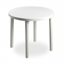 Mesa Redonda Caral Blanco Reyplast Terraza y Jardin
