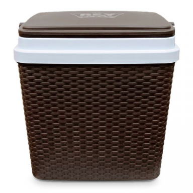 Nevera Cooler Tavarua Ratán 35 Lts. Marrón Reyplast Terraza y Jardin