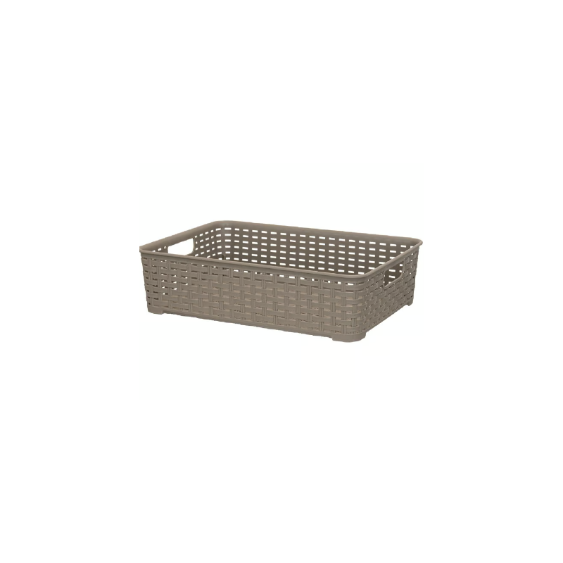 Canastilla Organizadora Tavarua 6.6 L - Taupe Reyplast Inicio