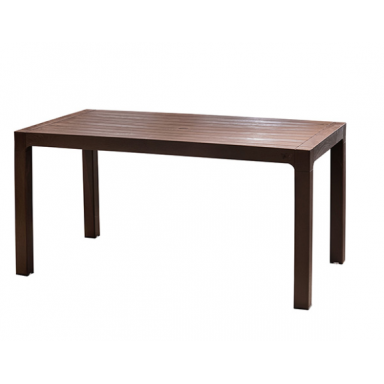 Mesa Roble Rectangular Reyplast Terraza y Jardin