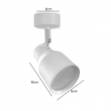 Foco porta gu10 blanco sobrepuesto led modelo híades Iluminación